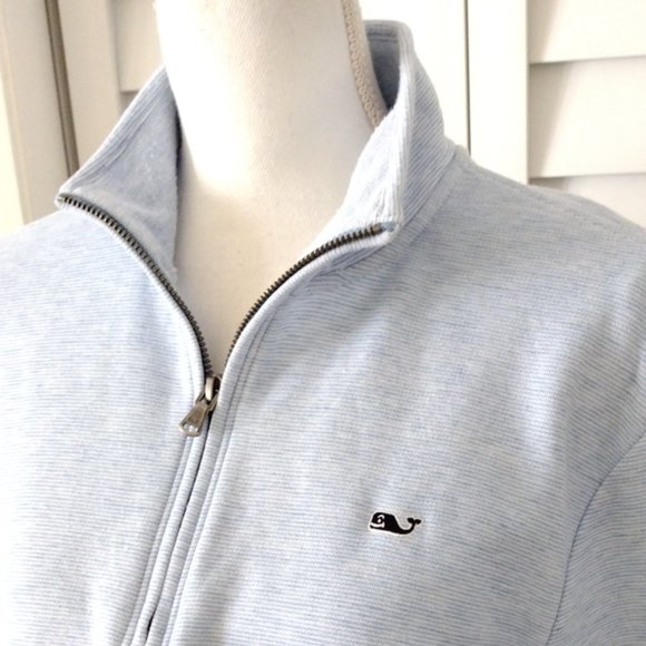 Vineyard Vines Men’s Performance Saltwater Quarter-Zip Pullover Sweater Blue M - Picture 2 of 9